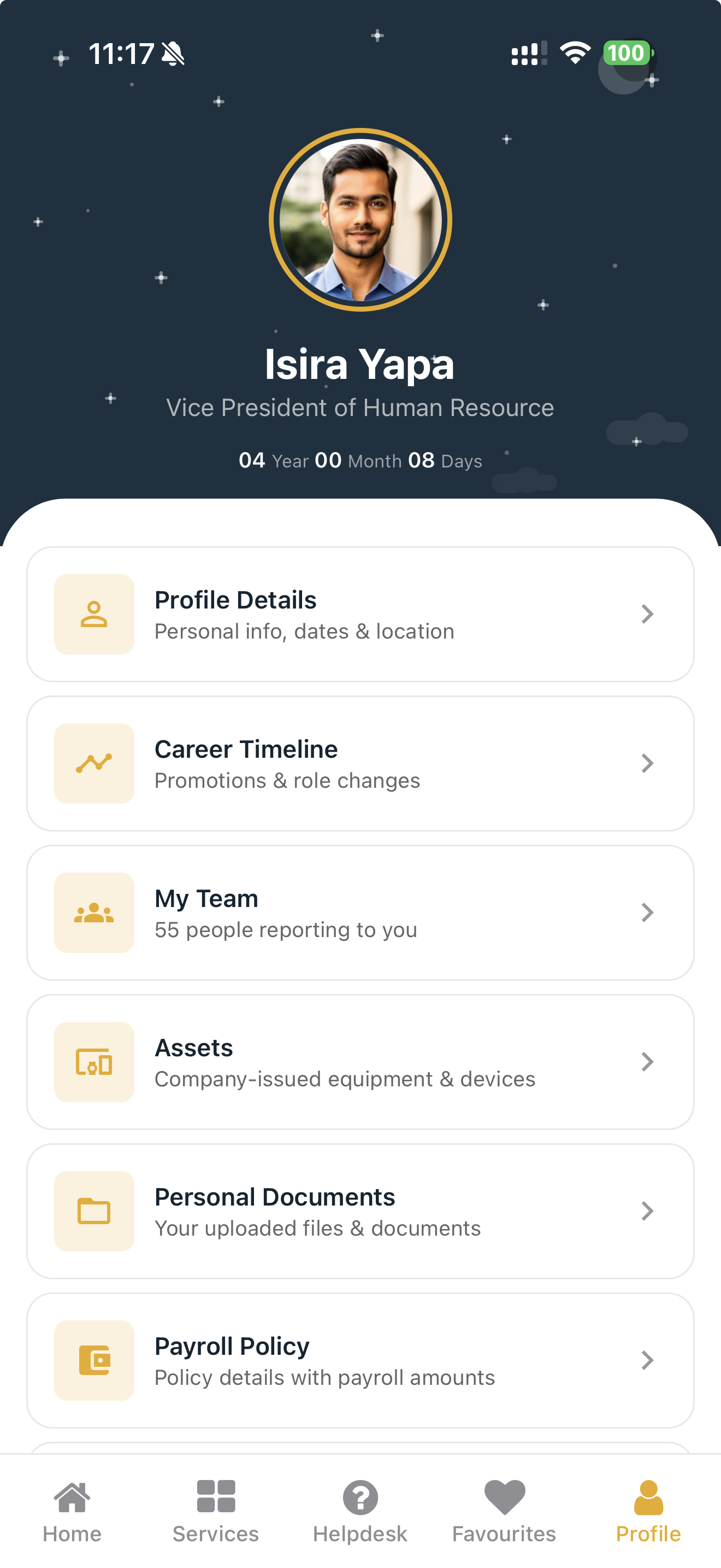 Your Profile & Team